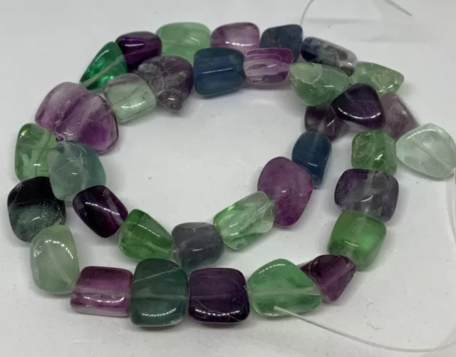 NOS Mixed Color Polished Gemstone Strand 16" For Jewelry Making 372 cts Total