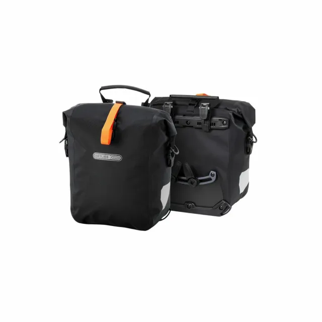 NEW- Ortlieb Gravel-Pack Rear Panniers - slate/25 liters - 2021 - FREE INT SHIP