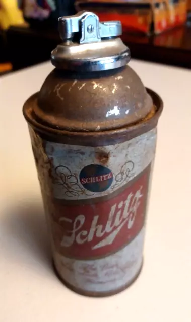 Vintage SCHLITZ of Milwaukee Beer Can Cigarette Lighter