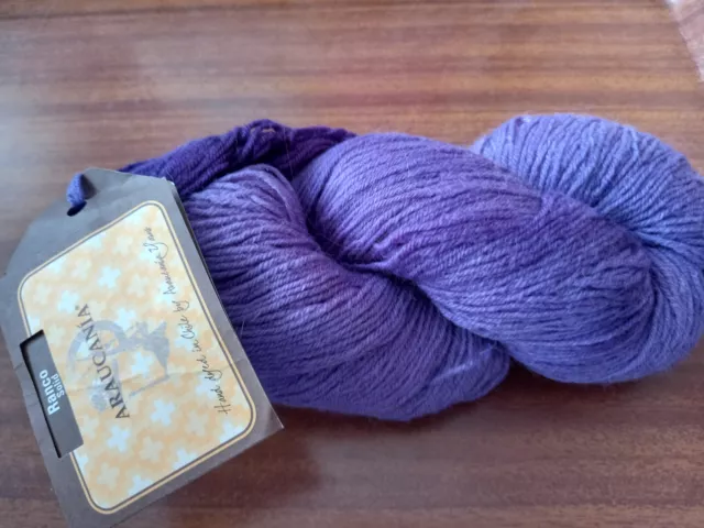 Araucania Ranco Solid 100g Hand Dyed Sock Yarn SH797 Purple 75/25% Wool/Nylon