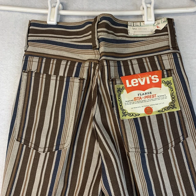 VTG 70S LEVIS BIG E Pants Child 10 GOLD TAB STA PREST FLARE