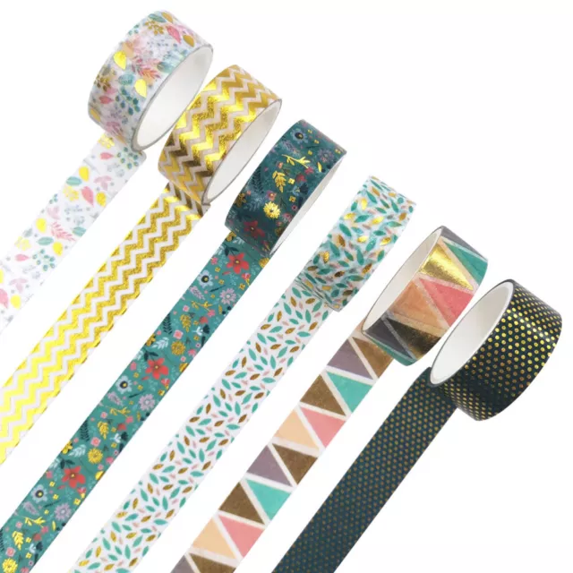 6 Rolls Hand Account Accessories Colorful Tapes Scrapbook Wavy Washi Child Set