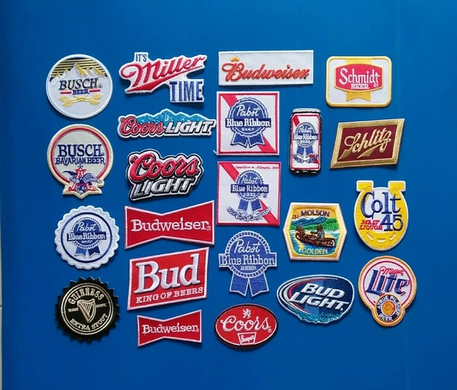 5 ITS MILLER TIME BEER PHOTO Easy Sew/Iron On  WHOLESALE PATCHES FREE SHIP