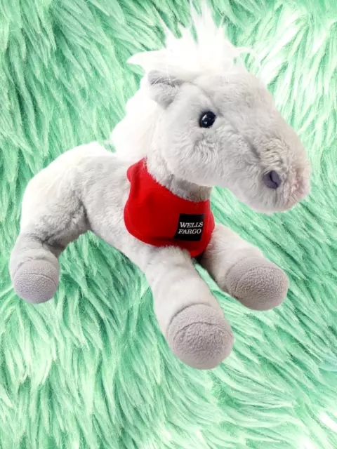 Wells Fargo Legendary Pony Shamrock 2013 14" Grey Horse Plush