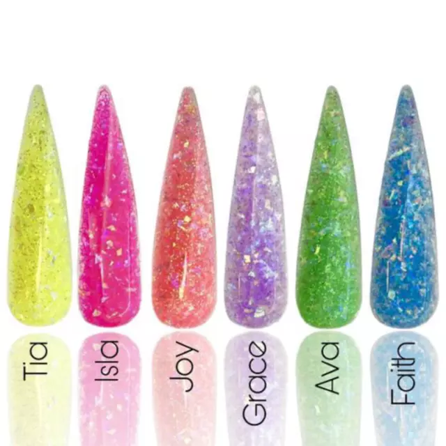 FANTASY COLLECTION Glitter acrylic powder Glitterama Nails glitter pastel summer