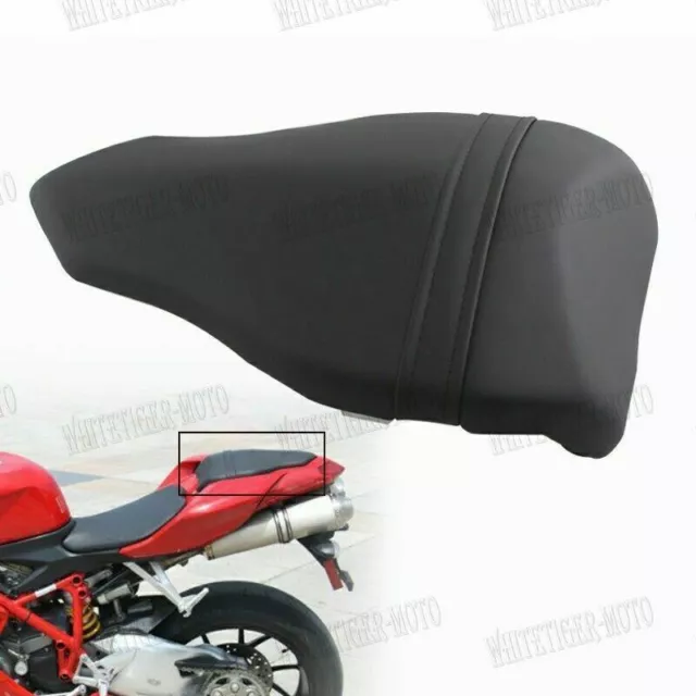 Rear Passenger Seat Pillion Black PU Leather For DUCATI 1098 1198 all years KM