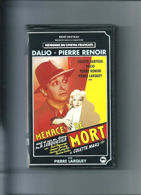 VHS René Château RARE  / MENACE DE MORT / avec DALIO