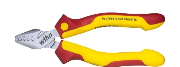 Wiha Crimping Pliers Professional Electrician 145mm long 0,25 to 2,5 mm2 35861