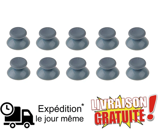 Lot De 2 Sticks Analogiques Gris Pour Manette Xbox 360 - Compatible Avec Toutes Les Versions