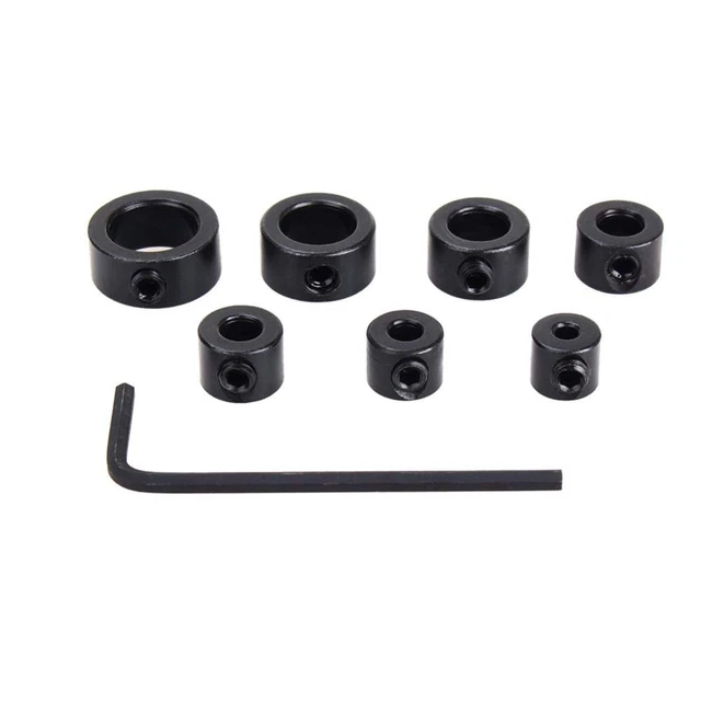 Depth Stop Drill Bit Locator Collars Ring Positioner Hex Wrench...