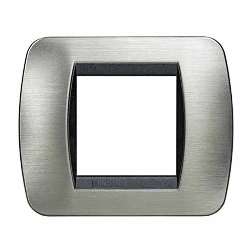 Piastra In Acciaio Legrand Bticino | Finitura Satinata | Modello 7 Mod | Per Impianti Elettrici Casa