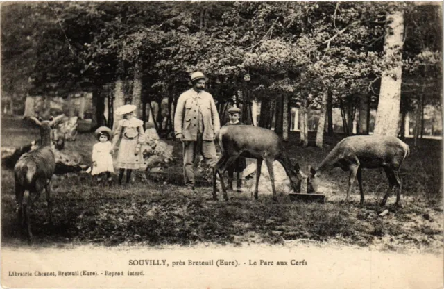 CPA Souvilly pres BRETEUIL - Le Parc aux Cerf (297107)