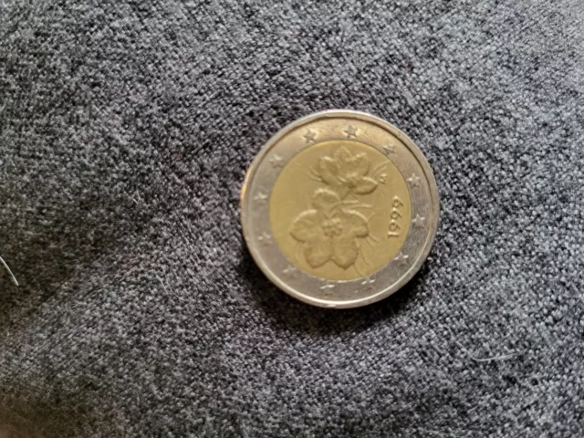 2 Euro Münze Finnland 1999 M Moltebeere-Blume Fehlprägung