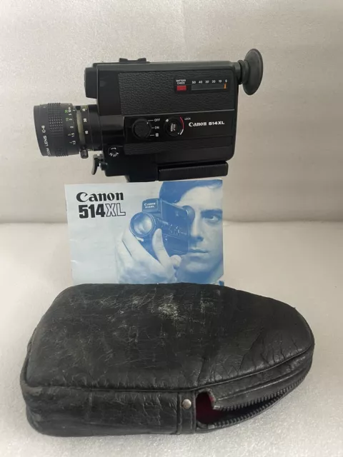 Canon 514XL - Super 8 Kamera Filmkamera 1:1.4 Macro - UNGETESTET - !FOTOS!