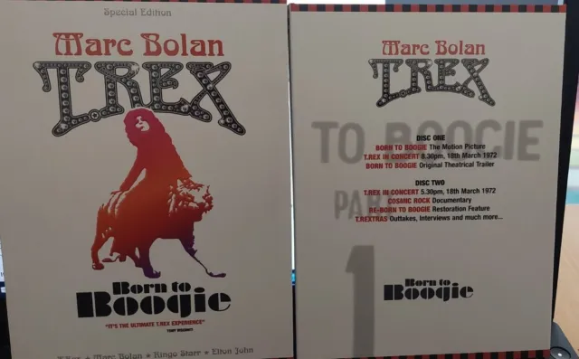 Marc Bolan And T Rex - Born To Boogie (2xDVD, 2013) Slipcase (Ringo, Elton)