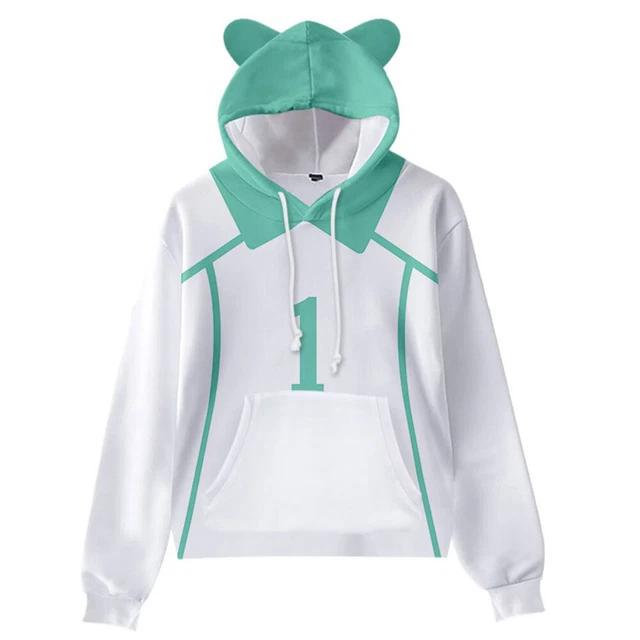Hoodie Oikawa Sweater Karasuno Haikyuu Jacket Aoba Johsai Haikyuu
