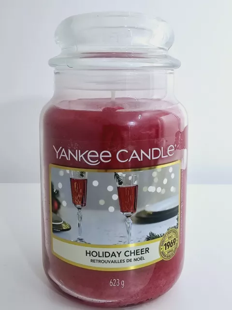 Yankee Kerze großes Glas Urlaub Jubel Weihnachten 22oz 623g limitierte Auflage