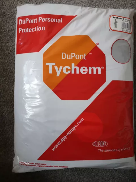 DuPont Tychem F Einwegoverall  Schutzanzug CATIII CHA5 Größe XL NEU BIOHAZARD