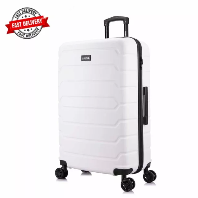 28" Lightweight Hardside Spinner Checked Luggage Suitcase Expandable Travel