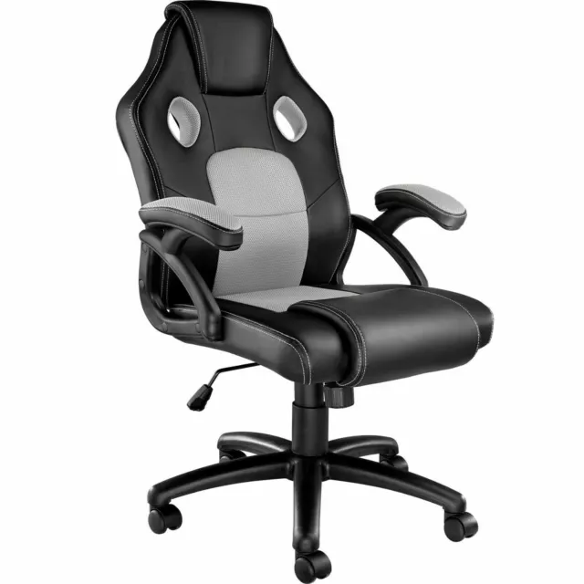 Chaise Fauteuil Siège De Bureau Racing Sport Gamer Tissu Baquet Belle Couleur FR