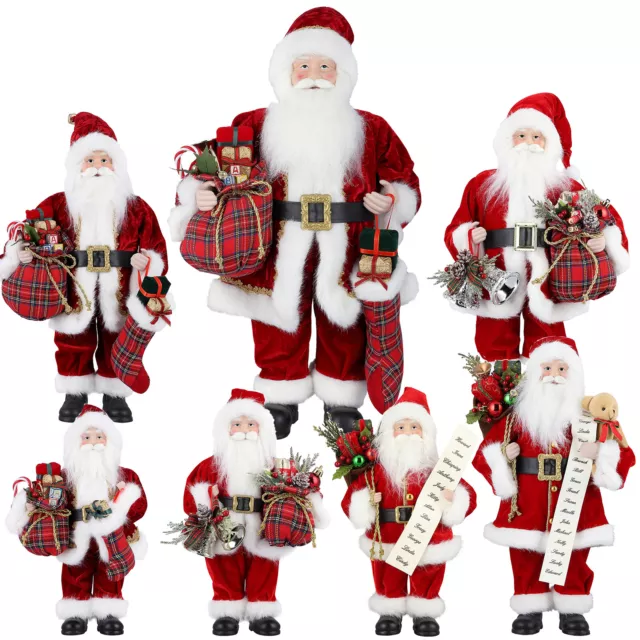 XXL Weihnachtsmann Santa Claus Deko Figur Weihnachten Nikolaus Weihnachtendeko