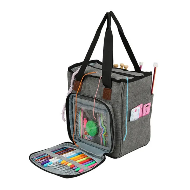 Multifunctional Yarn Bag Knitting Organizer Tote Bag Portable Sewing Storage Bag