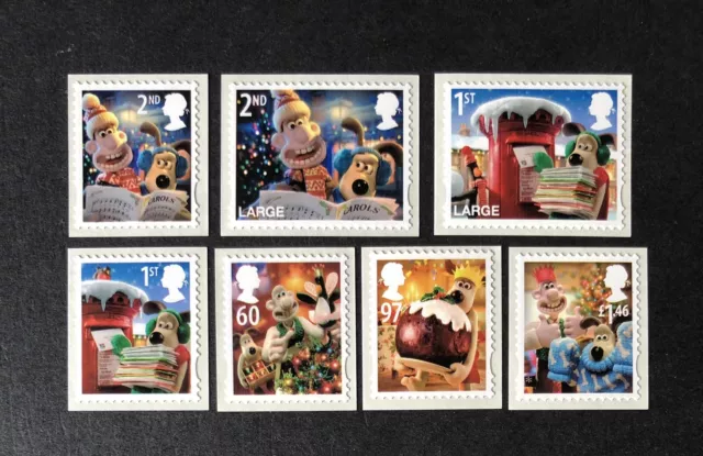 Gb 2010 Mint Mnh Wallace & Gromit Christmas Stamp Set