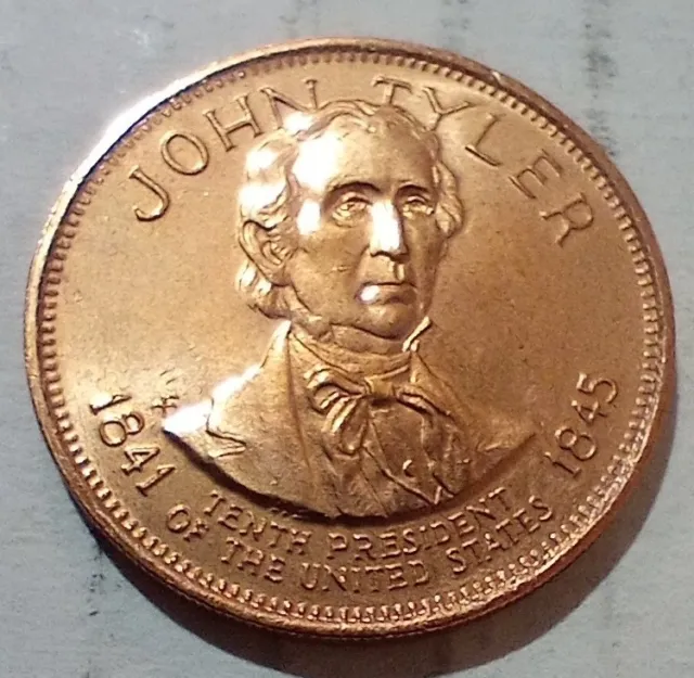 John Tyler 12th President Of The United States of America Token Coin