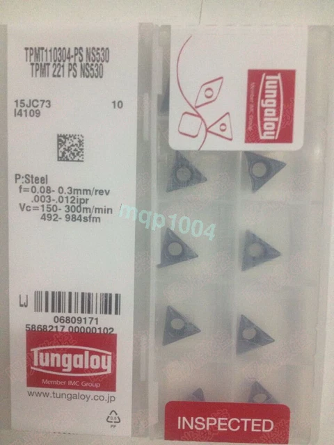 10PCS/Box Tungaloy TPMT110304-PS AH725 TPMT221-PS Carbide Inserts