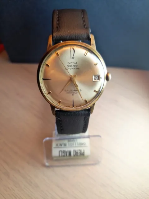 Droz Herrenuhr Vintage Automatic 41 Jewels Sehr Seltene Uhr