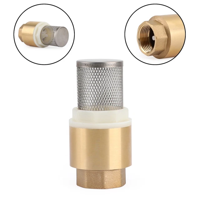 Clapet Anti-retour En Laiton Avec Crépine - Soupape De Pied 1" Poppstar - Parfait Pour Pompes Et Irrigation