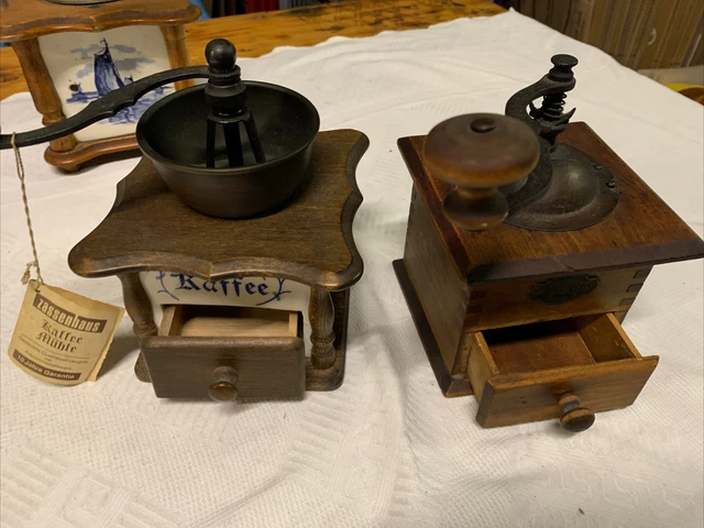 10 alte Kaffeemühlen, Konvolut, verschiede Marken, Leinbrock’s, Zassenhaus u.a. 3