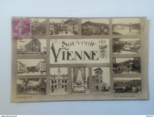 Cpa Vienne.Souvenir de Vienne