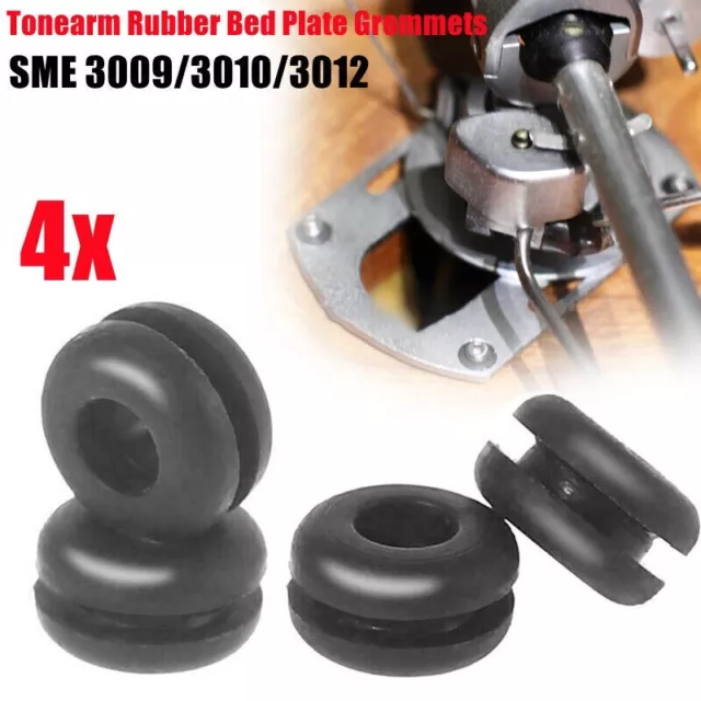 4PCS/Set Rubber Tonearm Rubber Bed Plate Grommets For SME 3009/3010/3012