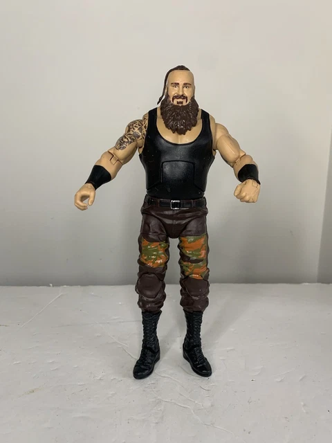 ELITE 52 BRAUN STROWMAN WRESTLING kid toy Play RARE WWE Mattel