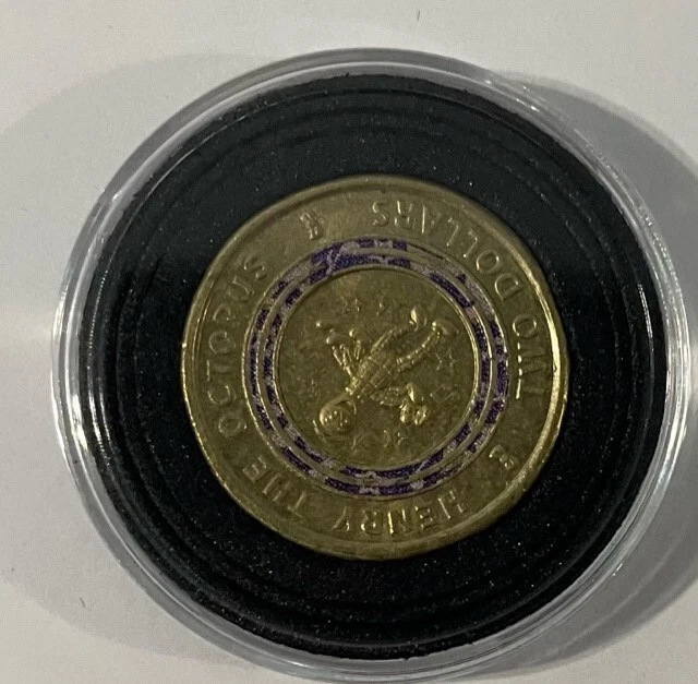 RARE 2021 TWO Dollar 2 coin Wiggles Henry the Octopus Circulated EUR 3,01 PicClick FR