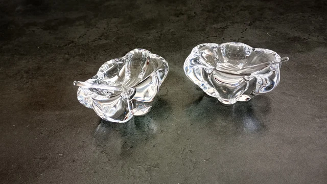 Salerons Daum salière et poivrière en cristal | Coucou Retro