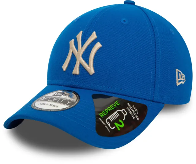 New York Yankees New Era 9Forty Repreve Blau Baseball Kappe