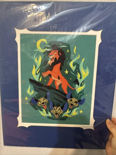 DISNEY’S LION KING - Scar Print By Caley Hicks 16x20 New £59.09 ...