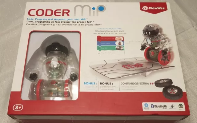 WowWee - Coder MiP the STEM-based Programmable Toy Robot - Transparent NEW