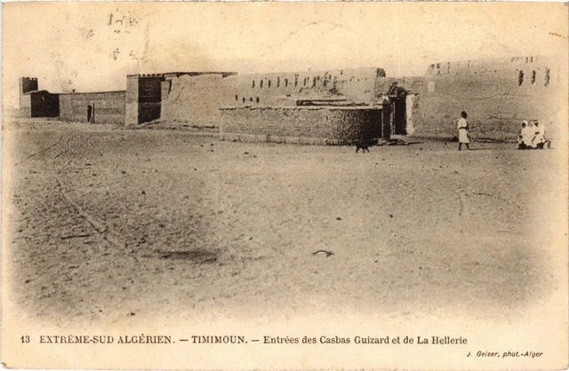 CPA AK ALGERIA TIMIMOUN Entrees des Casbas Guizard et de La