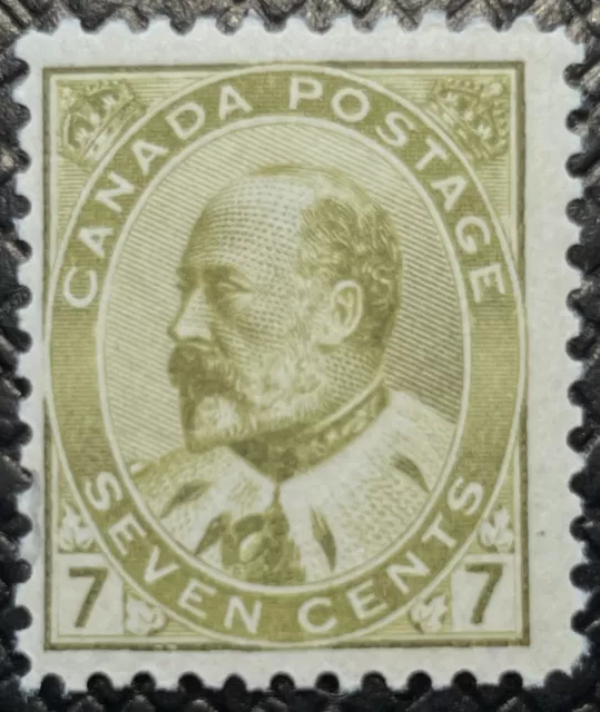 MLH SC#92i 7c greenish bistre King Edward VII