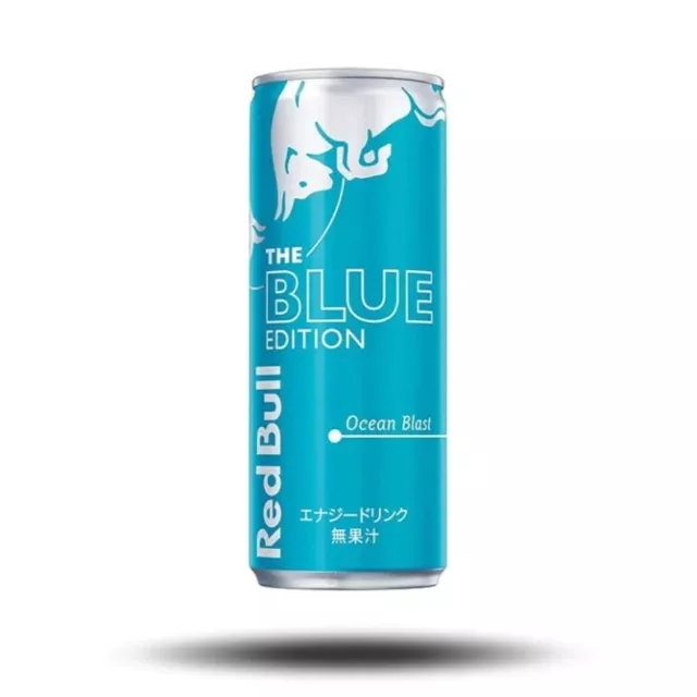 Red Bull Ocean Blast mit Lychee Geschmack aus Japan Redbull Blue Edition