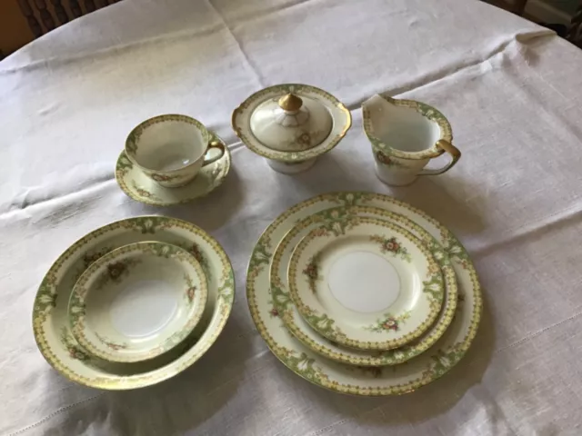 vintage china diner wear 80 pierce set, 1940,s, Empress China, Glenmore pattern