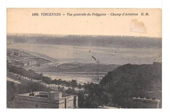 Cpa 94 Vincennes General View Of The Polygon Aviation Field