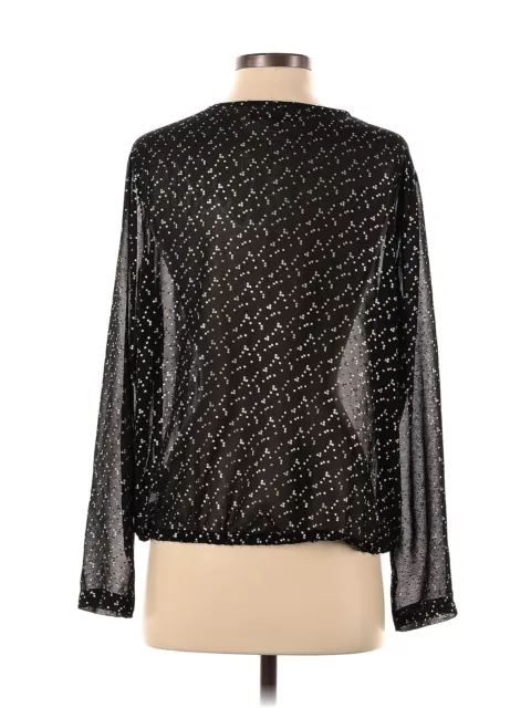 ELLEN TRACY WOMEN Black Long Sleeve Blouse S $36.74 - PicClick