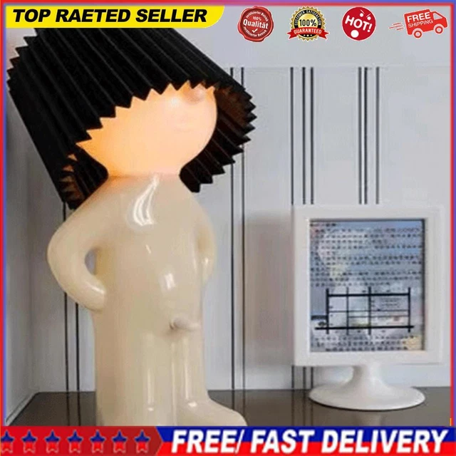 Creative Lamp Naughty Boy Funny LED Bedside Lamp Cute Boy Night Light Home Decor