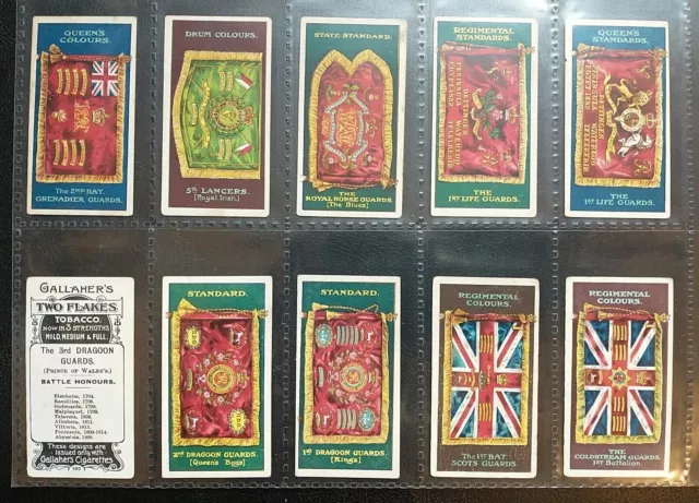 Gallaher - Regimental Colours & Standards - Full Set Of 50 Cards