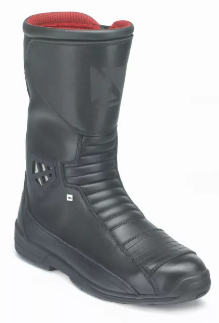 Motorradstiefel Motorrad Stiefel Tourenstiefel Schwarz Leder Voyager Gr 38 -47