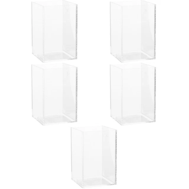 5x Small Acrylic Fish Tank Betta Aquarium Small Aquarium for Decor Desktop